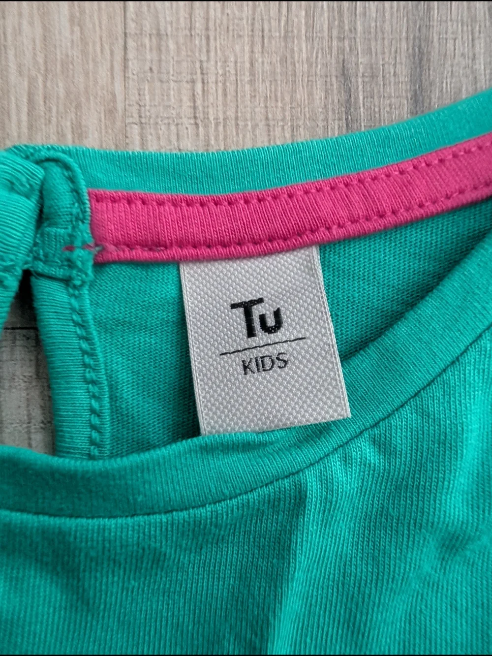 Tu Teal Bodice Dress with Colorful Animal-Print Skirt, 4-5Y (V6)